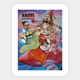 Abide In Wonderland Sticker